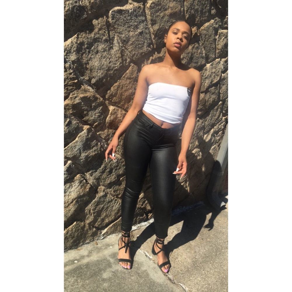 "Soccer Babe" reworked tube top designed by Indi